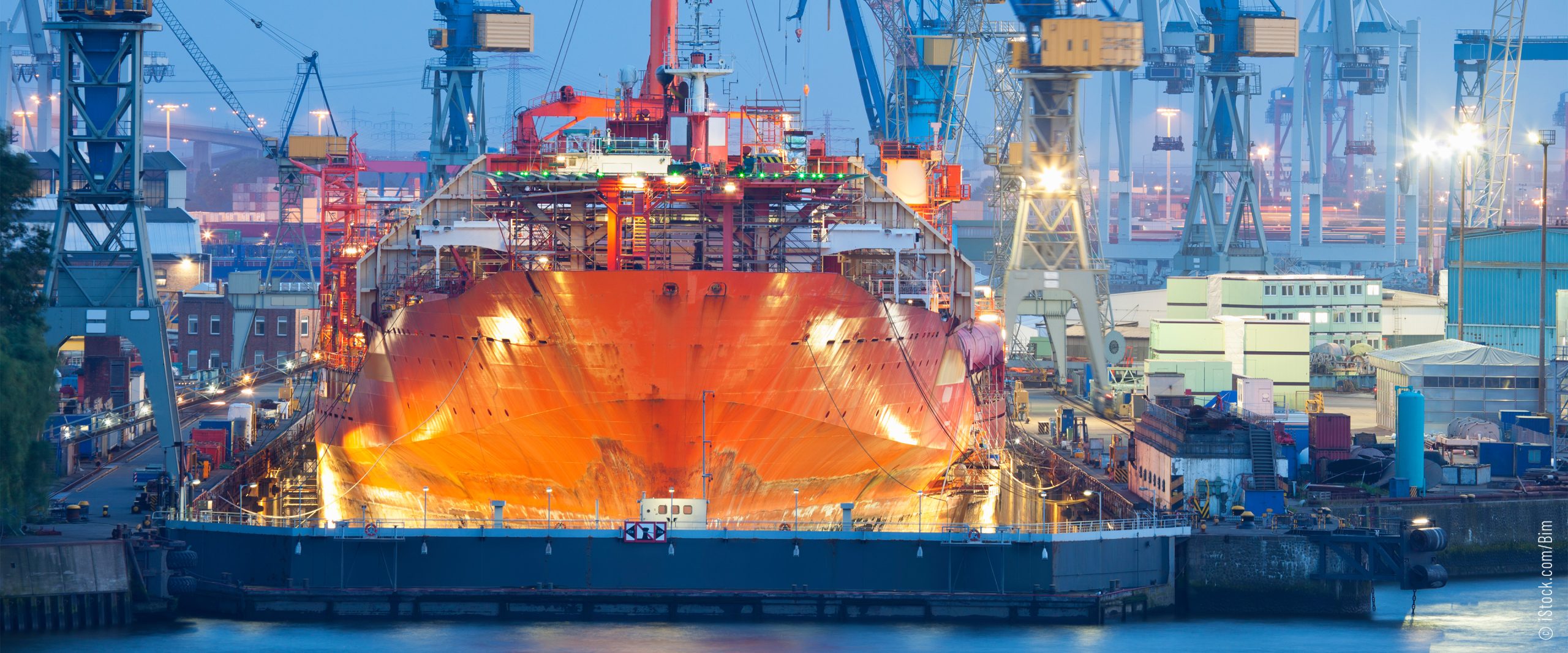 Schiffbauindustrie-Emissionen