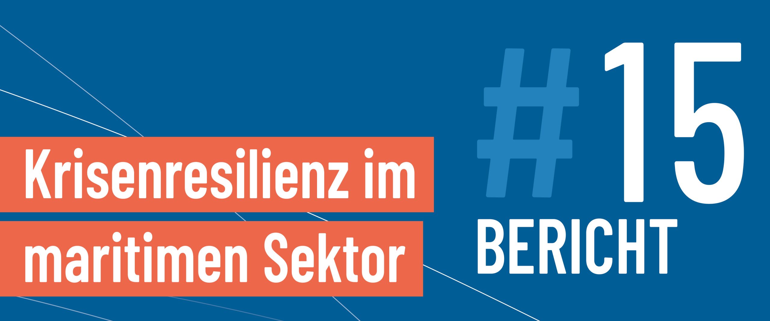 15. Bericht zur Krisenresilienz im maritimen Sektor
