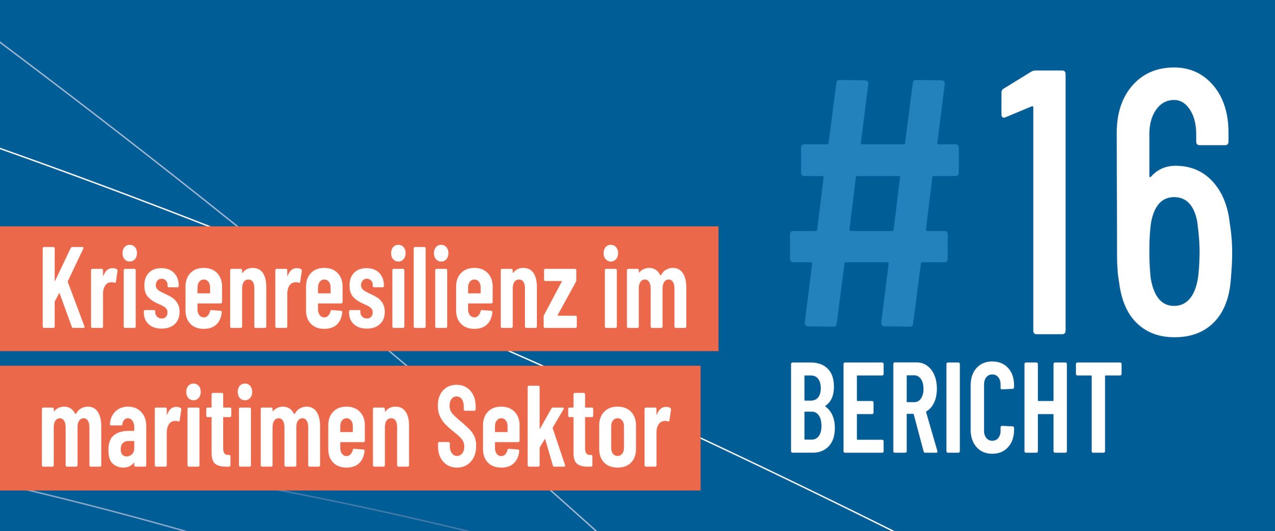 16. Bericht zur Krisenresilienz im maritimen Sektor